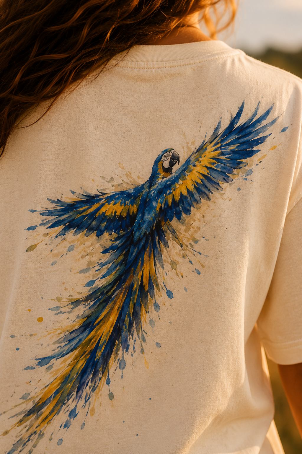 CAMISETA AUTORAL VESTIR ARTE ARARA