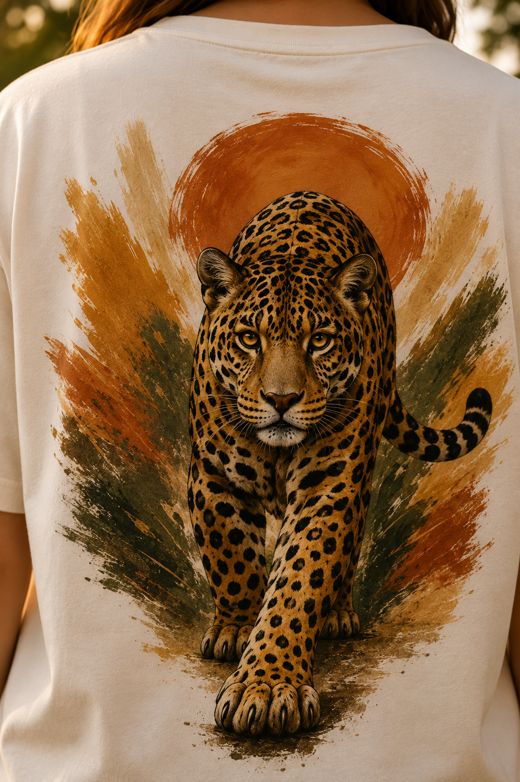 CAMISETA AUTORAL VESTIR ARTE ONÇA PINTADA